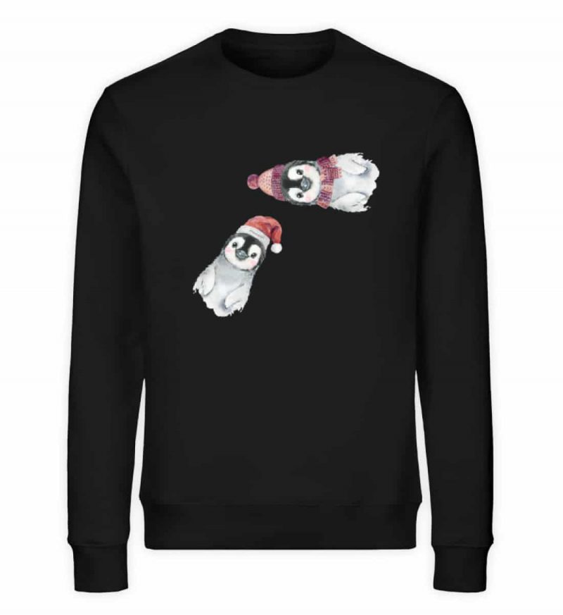 Winter Pinguine - Unisex Bio Sweater - black